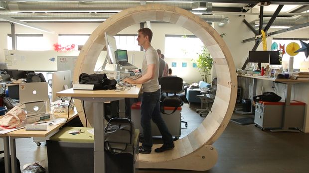 Fidgety At A Desk Build Yourself A Stand Up Hamster Wheel