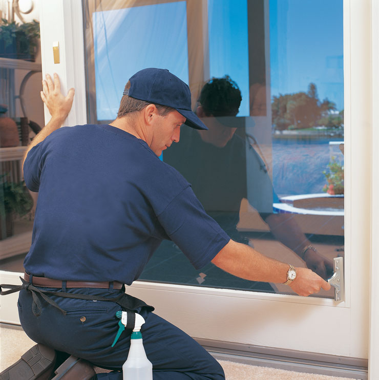 Applying window film to existing window glass