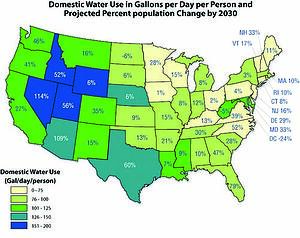 Domestic Water use map Domestic Water use map