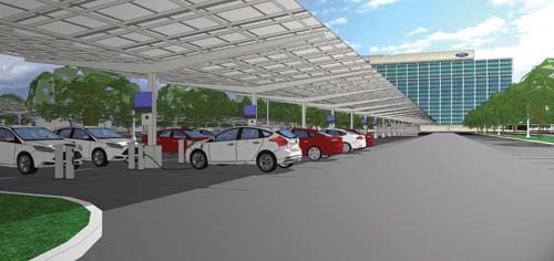 Ford solar canopy Ford solar canopy