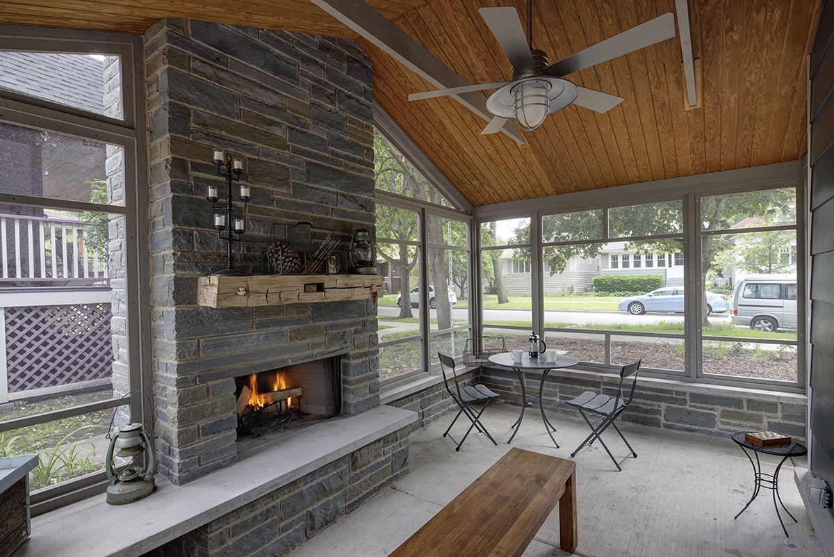 web-Oak Park Right Sized Home - Fireplace Porch
