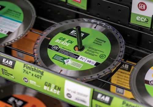 EAB green-blade-on-rack