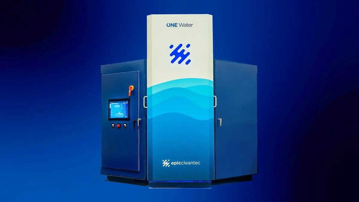 OneWater system blue background