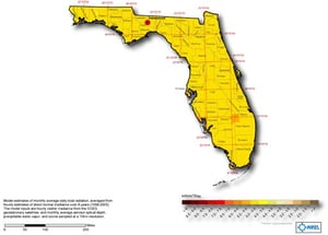 Florida Global Solar Radiation at Latitude Tilt – Annual Florida Global Solar Radiation at Latitude Tilt – Annual