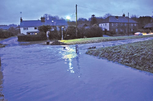 Flooded streets