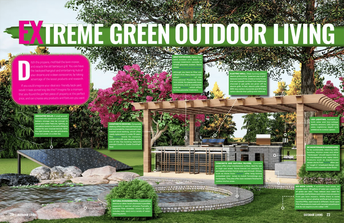 Extreme green outdoor living