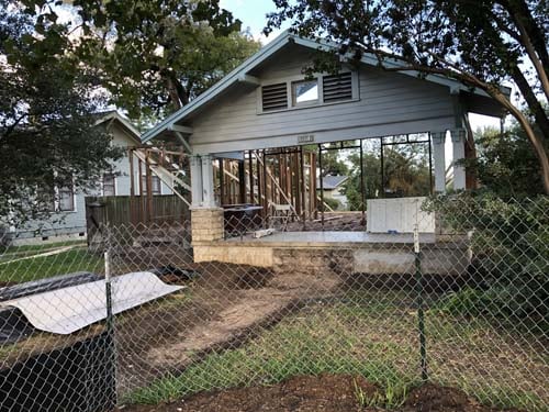 Texas Passive Exterior During Renovation 300web