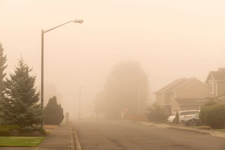 wildfire smoke AdobeStock_437999833