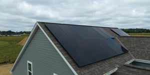 Solar Panels Enhance Midwest Home