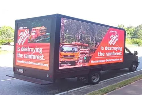 home depot is destroying the rain forest