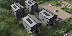 Affordable Green Duplexes Help Solve Housing Crisis