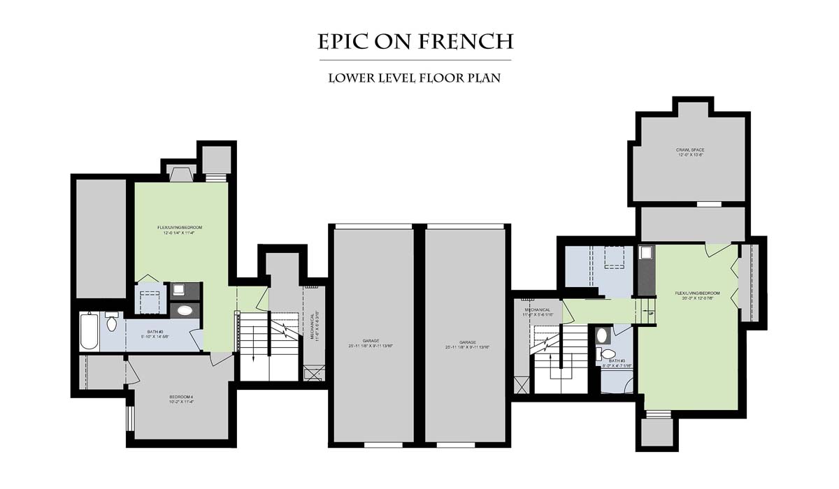Epic On French__Lower Level Floor Plan