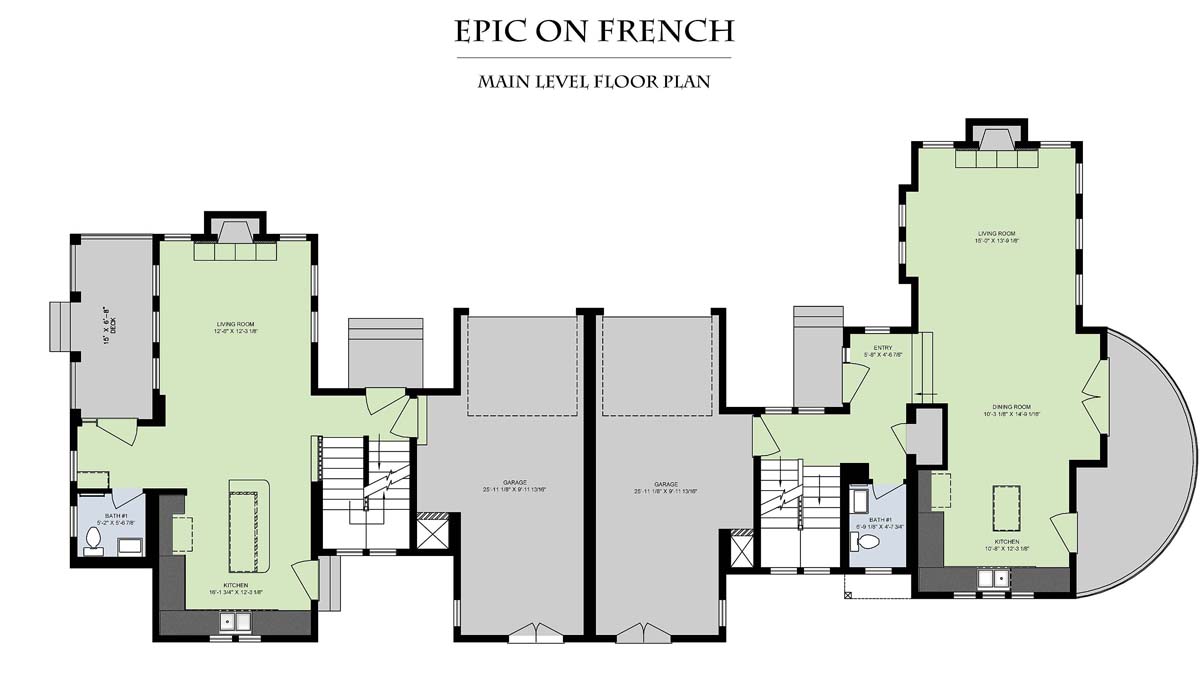 Epic On French__Main Level Floor Plan