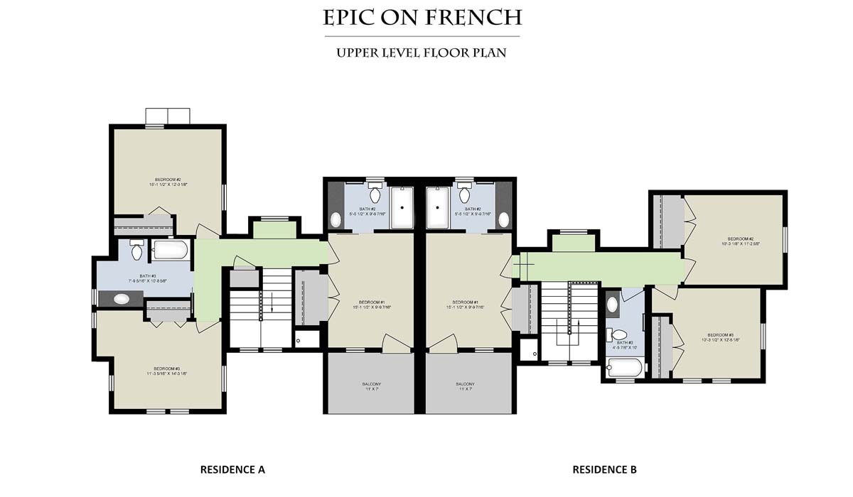 Epic On French__Upper Level Floor Plan