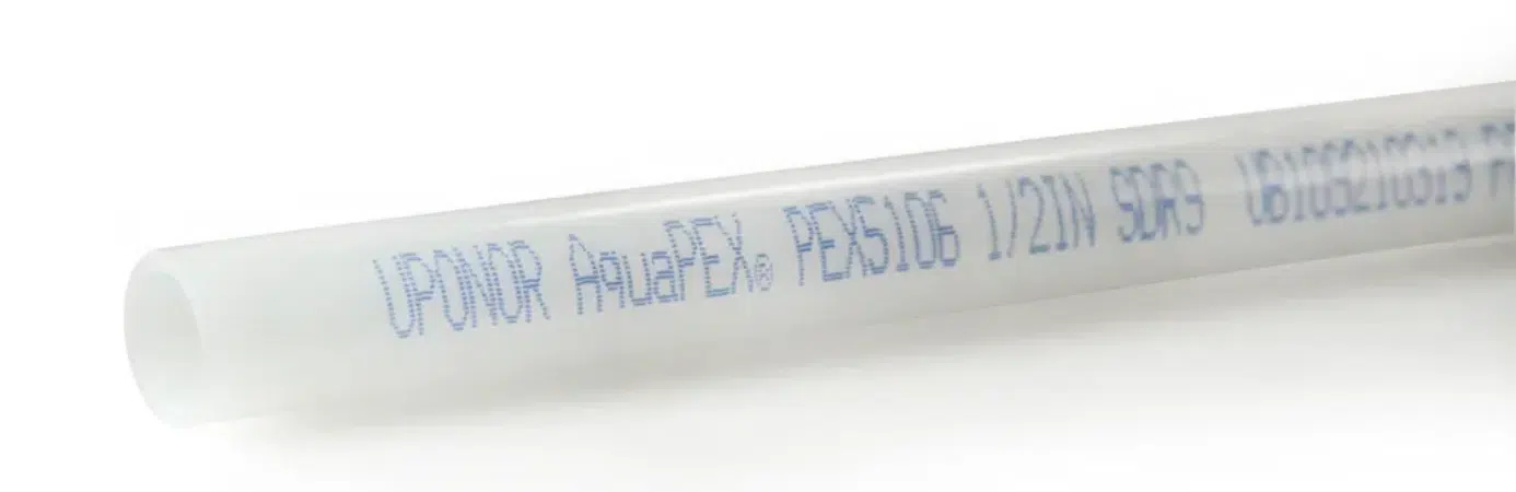 Uponor AquaPEX white straight lengths with blue print Uponor Uponor AquaPEX white straight lengths with blue print Uponor